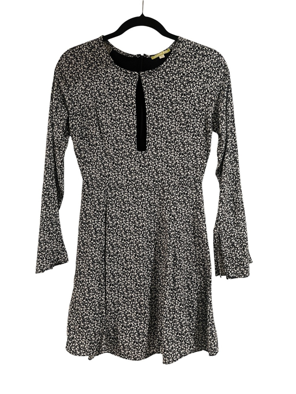 Gianni Bini Black&White Floral Fairy Boho Festival Romantic Y2K Western Dress-S